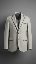 Wool-blend tailored blazer