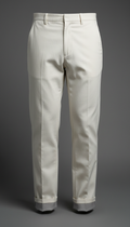 Structured cotton trouser